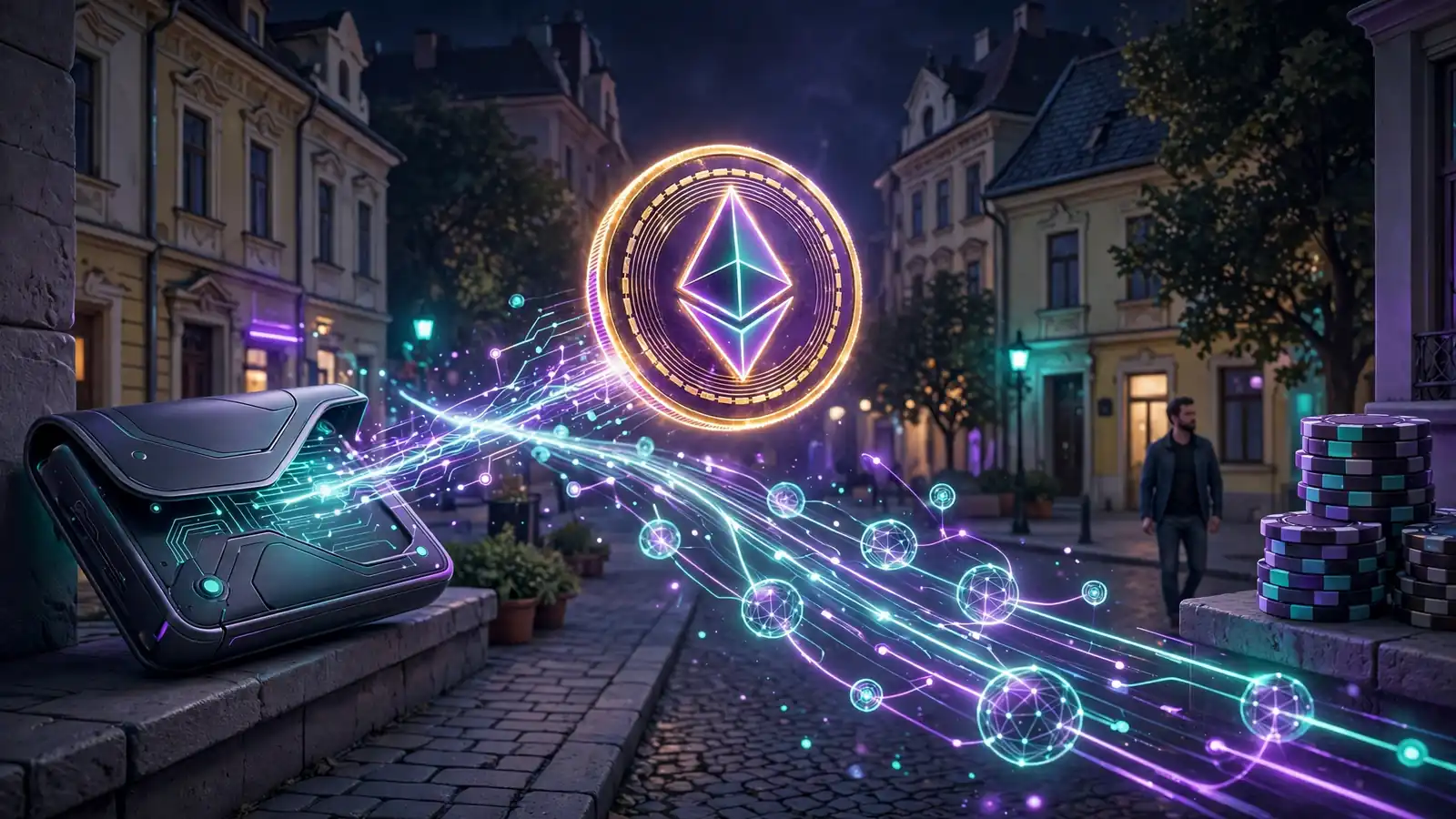 Ethereum érme útja a kriptotárcától a kaszinó zsetonjaihoz